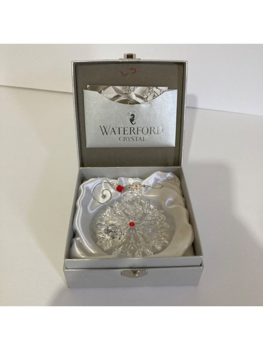 WATERFORD Crystal 2020 Snowflake Wishes "LOVE" Christmas Ornament Last Edition